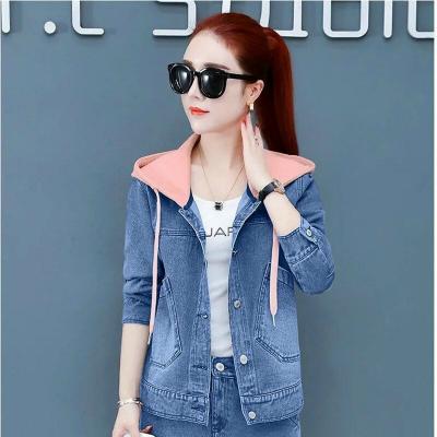 ÁO KHOÁC JEAN PHỐI NÓN HỒNG - NK320